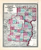 Comumbiana, Jefferson, Carroll, Harrison, Ohio State Atlas 1868